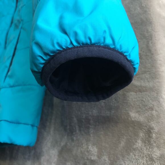 Lands’ End Youth Boys Teal Mock Neck Puffer Jacket Reg Size Large 14H-16H - Picture 5 of 10